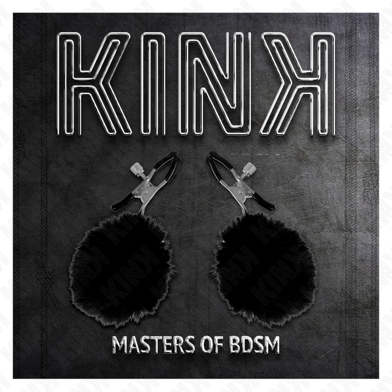 KINK - GRAMPO DE BOLA DE PELE FALSA PRETO 6 CM - Image 4