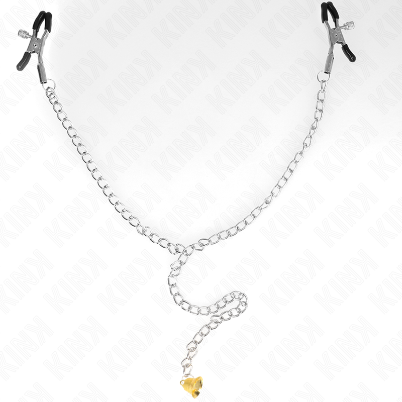 KINK - KETTE NIPPELKLEMMEN MIT HORNANHÄNGER 30 CM – Bild 3