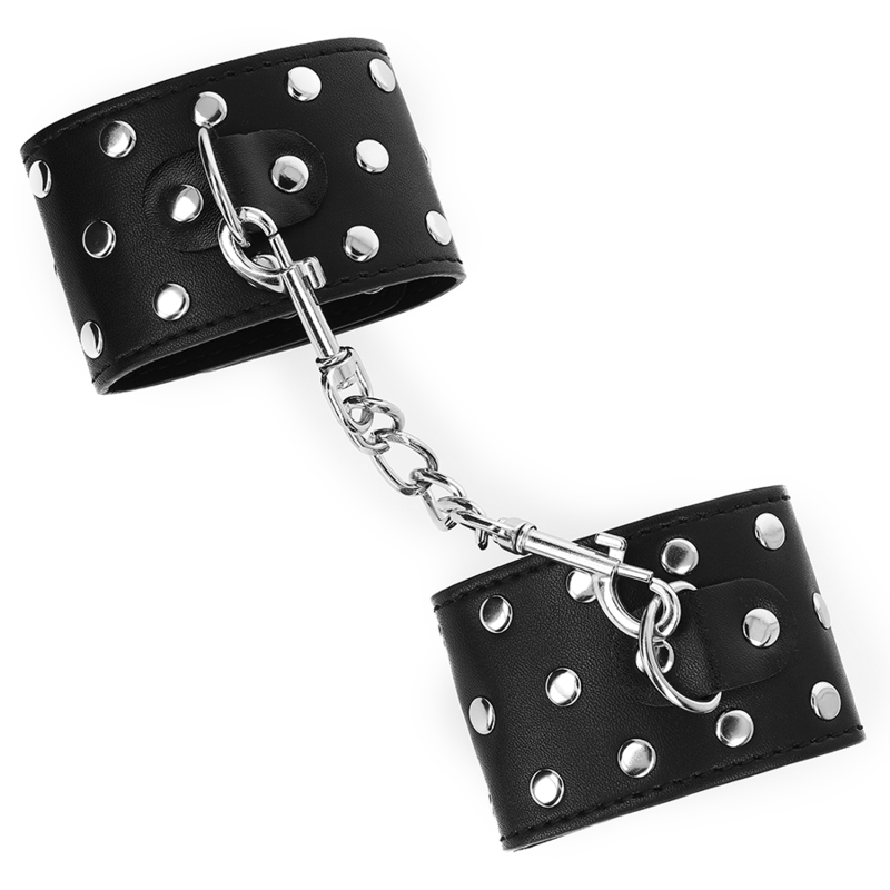 KINK - RESISTENZA DA POLSO CON CHIUSURA A SCATTO COMPLETA DI RIVETTI NERA REGOLABILE 19-24 CM X 5,5 CM - immagine 3