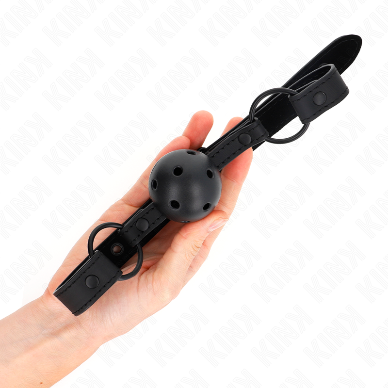 KINK - NEOPRENBALL 4,5 CM KNEBEL 63,5 X 2 CM VERSTELLBAR 41 X 59 CM – Bild 3
