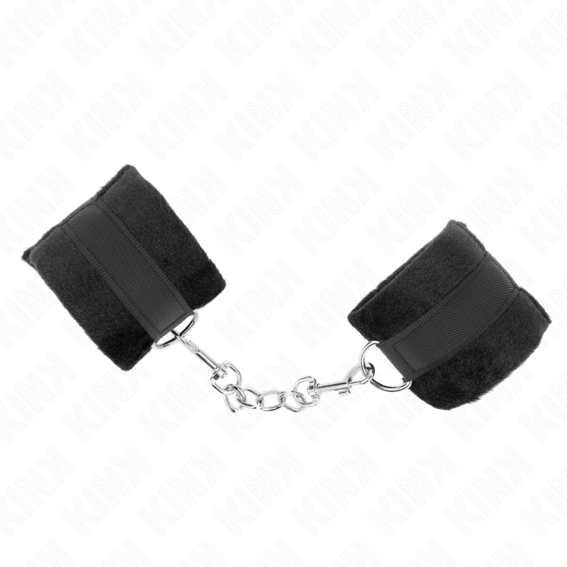 KINK - BEGINNER PELZHANDMANSCHETTEN SCHWARZ 30 X 7 CM – Bild 3