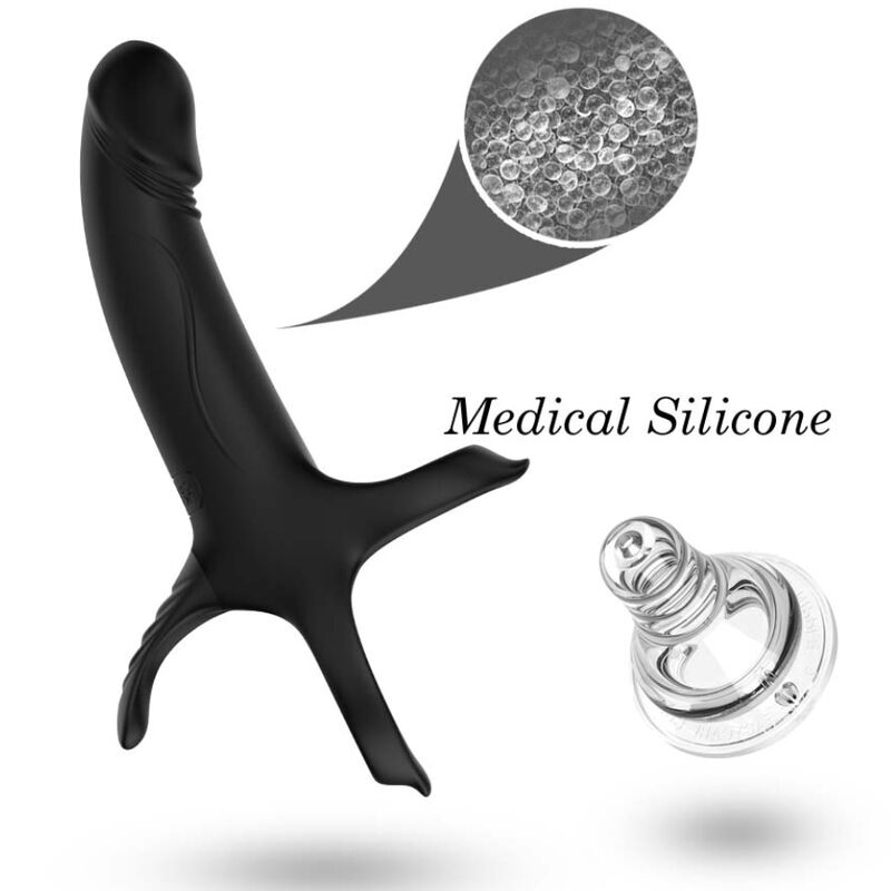ARMONY - GODE AVEC ANNEAU ET VIBRATEUR NOIR – Image 3