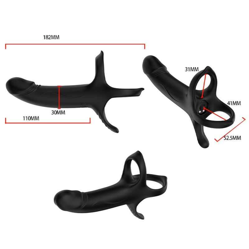 ARMONY - GODE AVEC ANNEAU ET VIBRATEUR NOIR – Image 8