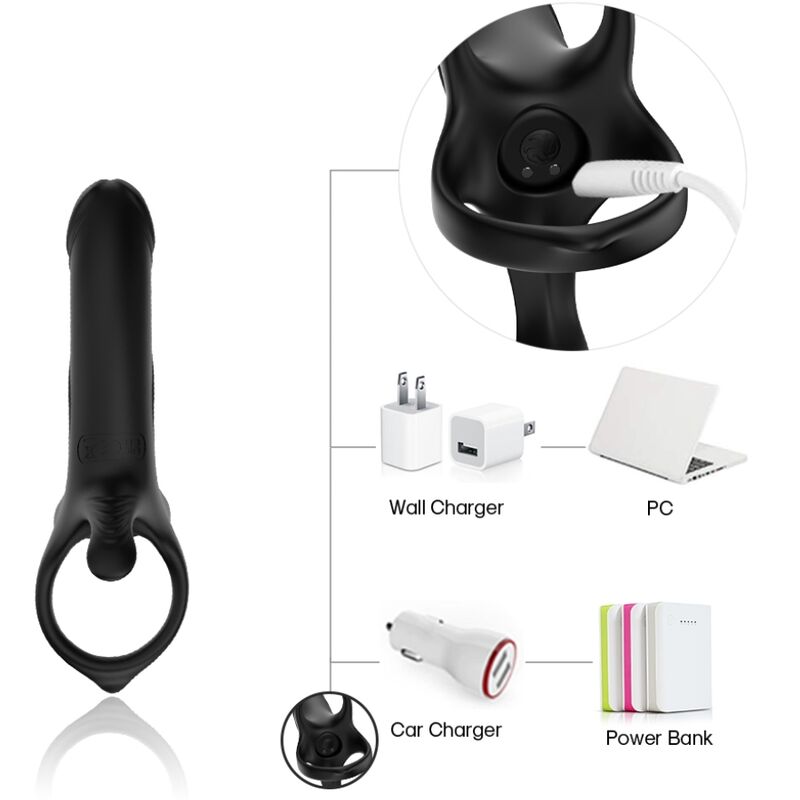 ARMONY - GODE AVEC ANNEAU ET VIBRATEUR NOIR – Image 10