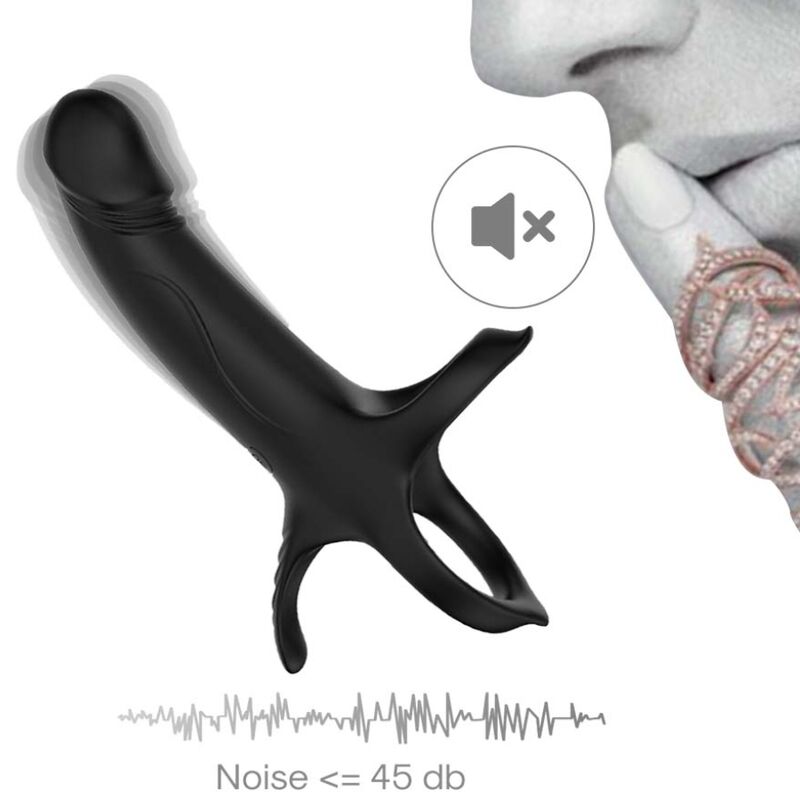ARMONY - GODE AVEC ANNEAU ET VIBRATEUR NOIR – Image 12