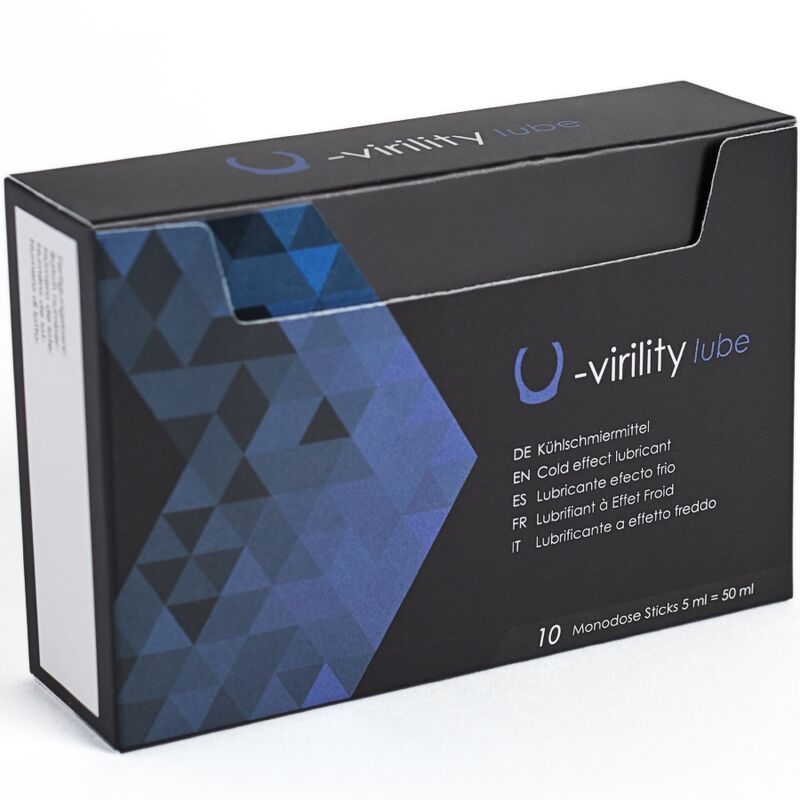 500 COSMETICS - U-VIRILITY LUBE LUBRIFICANTE EFFETTO FREDDO 10 X 5 ML - immagine 2