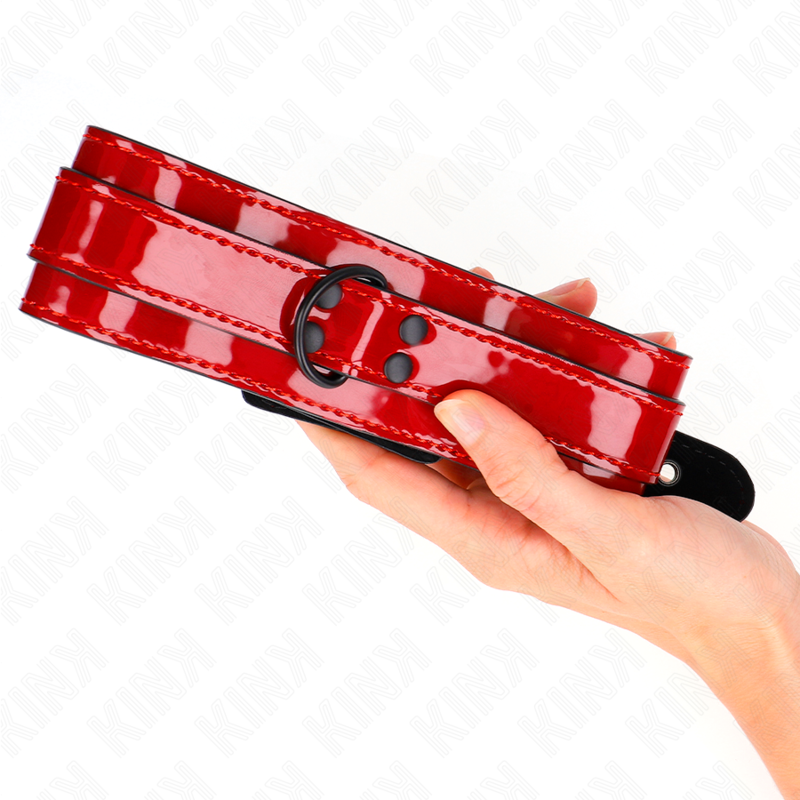KINK - WEINROTE VERSTELLBARE HALSKETTE 37,5-49,5 CM X 5 CM – Bild 2