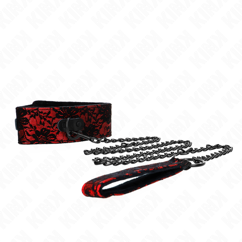KINK - SPITZENKETTE MIT GÜRTEL MIT ECHTLEDERGÜRTEL 105 CM / 44 X 5,5 CM – Bild 2