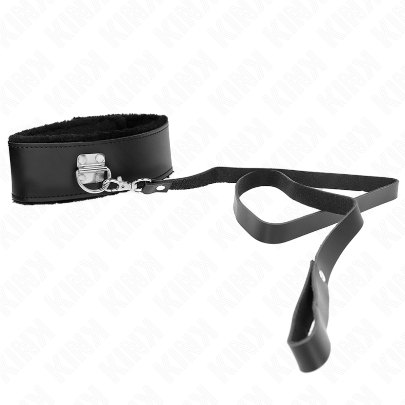 KINK - COLLANA CON CINTURA 116 CM CON CINTURINO IN PELLE NERA REGOLABILE 40-48 CM X 6 CM - immagine 3