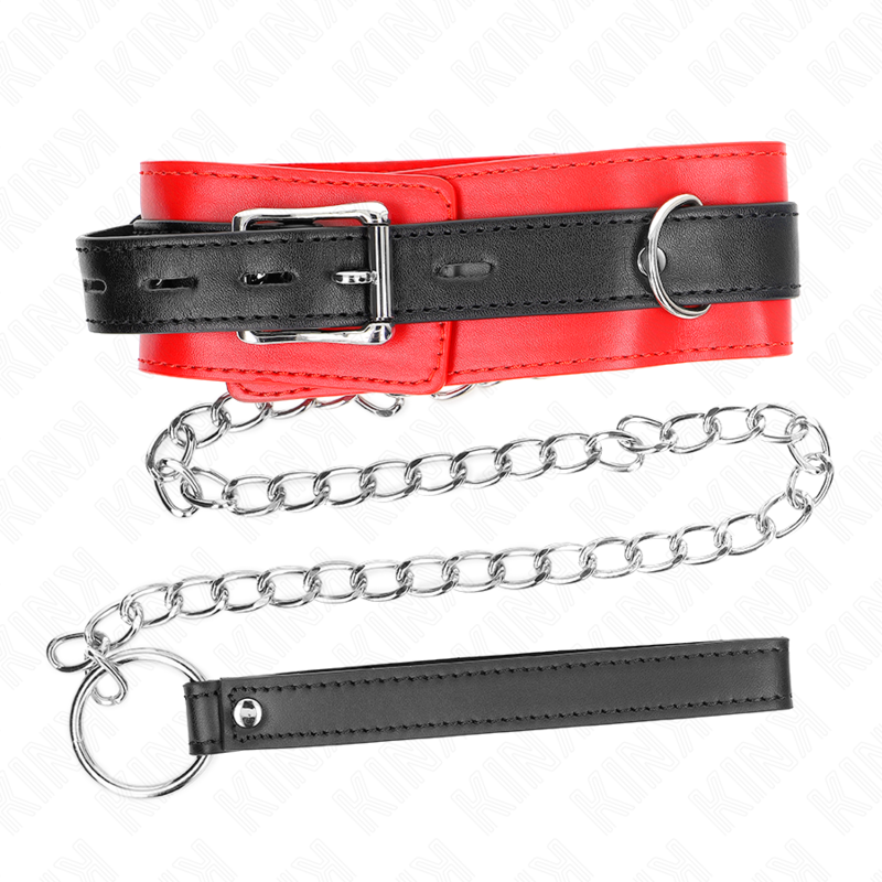 KINK - COLLIER AVEC CEINTURE 65 CM AVEC SANGLE ROUGE 54 X 4,5 CM – Image 6