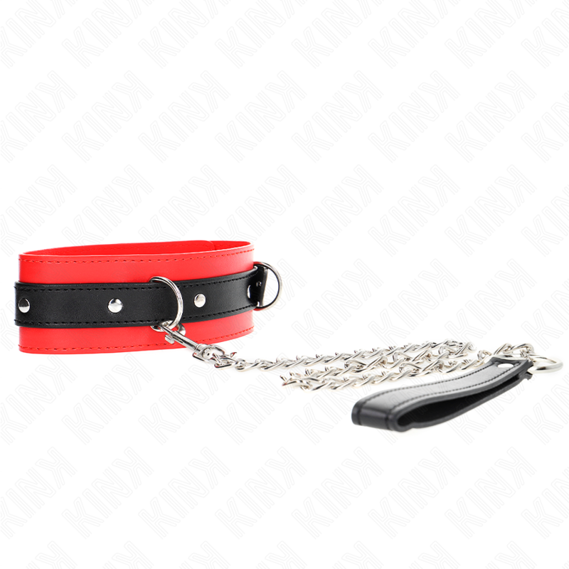 KINK - COLLIER AVEC CEINTURE 65 CM AVEC SANGLE ROUGE 54 X 4,5 CM – Image 3