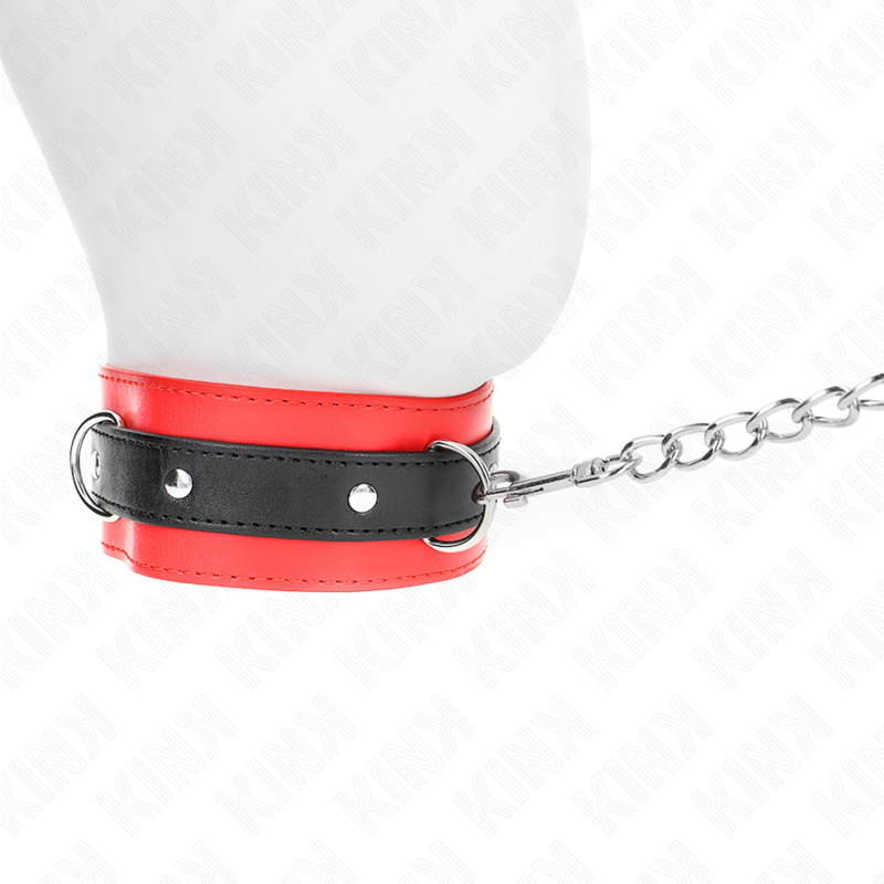 KINK - COLLIER AVEC CEINTURE 65 CM AVEC SANGLE ROUGE 54 X 4,5 CM – Image 4