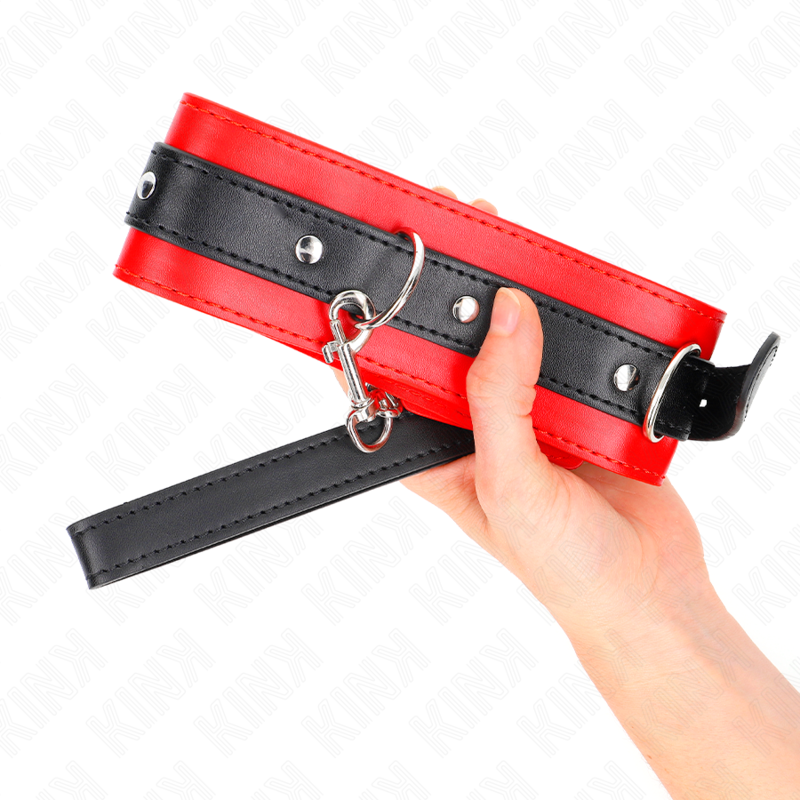 KINK - COLLIER AVEC CEINTURE 65 CM AVEC SANGLE ROUGE 54 X 4,5 CM – Image 5
