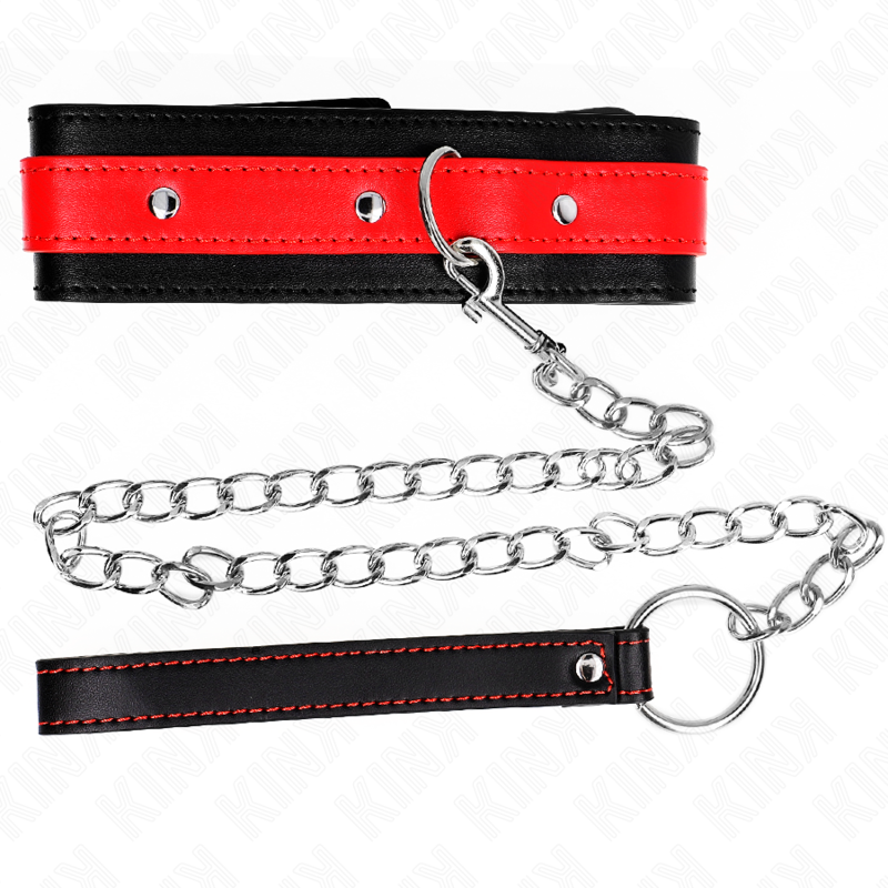 KINK - COLLIER AVEC BRACELET ROUGE 65 CM AJUSTABLE 36-43 CM X 5 CM – Image 6