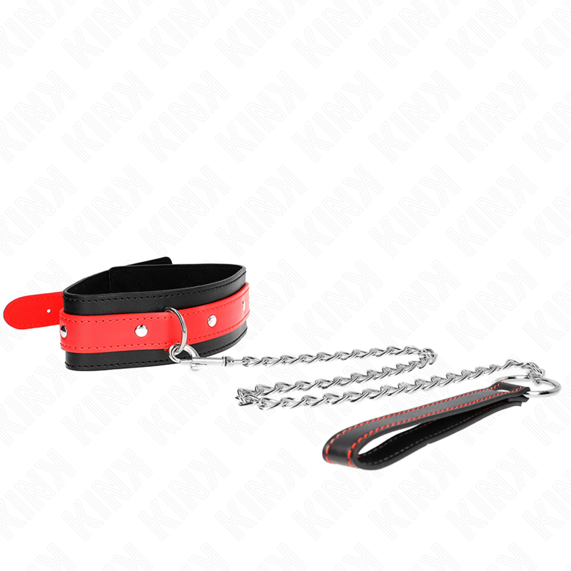 KINK - COLLIER AVEC BRACELET ROUGE 65 CM AJUSTABLE 36-43 CM X 5 CM – Image 5