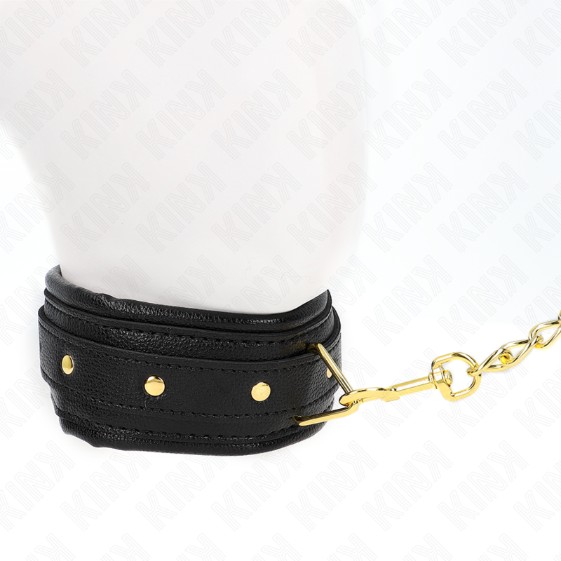 KINK - COLLAR CON CORREA ESPONJA IMITACIÓN CUERO MODELO 1 AJUSTABLE 37-54 CM X 3 CM - Imagen 4