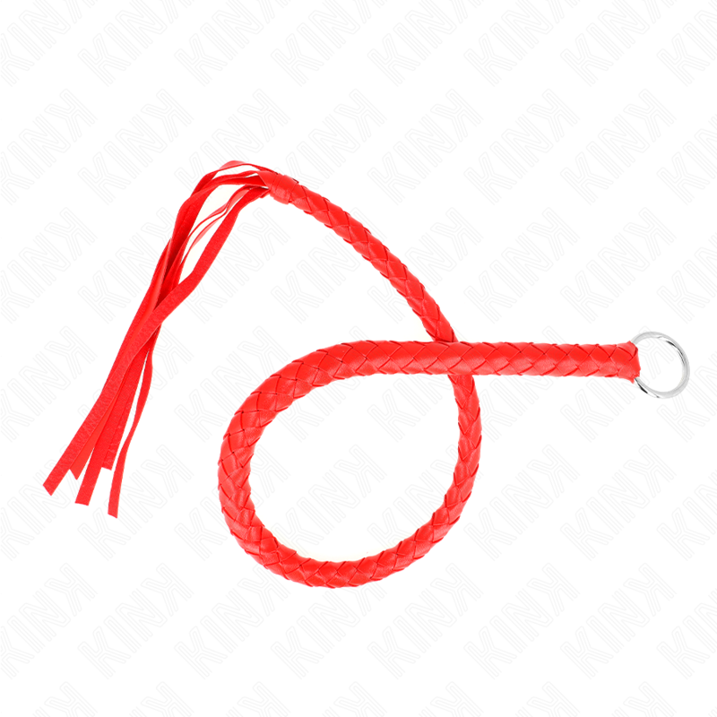 KINK - FOUET SERPENT AVEC ANNEAU ROUGE 65 CM – Image 4