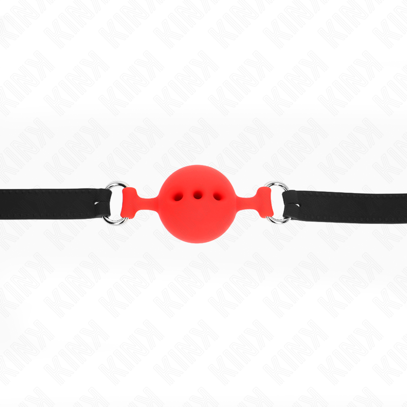 KINK - VOLLSILIKON-KLAPPEN 55 x 2 CM MIT 4,5 CM KUGEL GRÖSSE M ROT VERSTELLBAR 35-51 CM – Bild 4