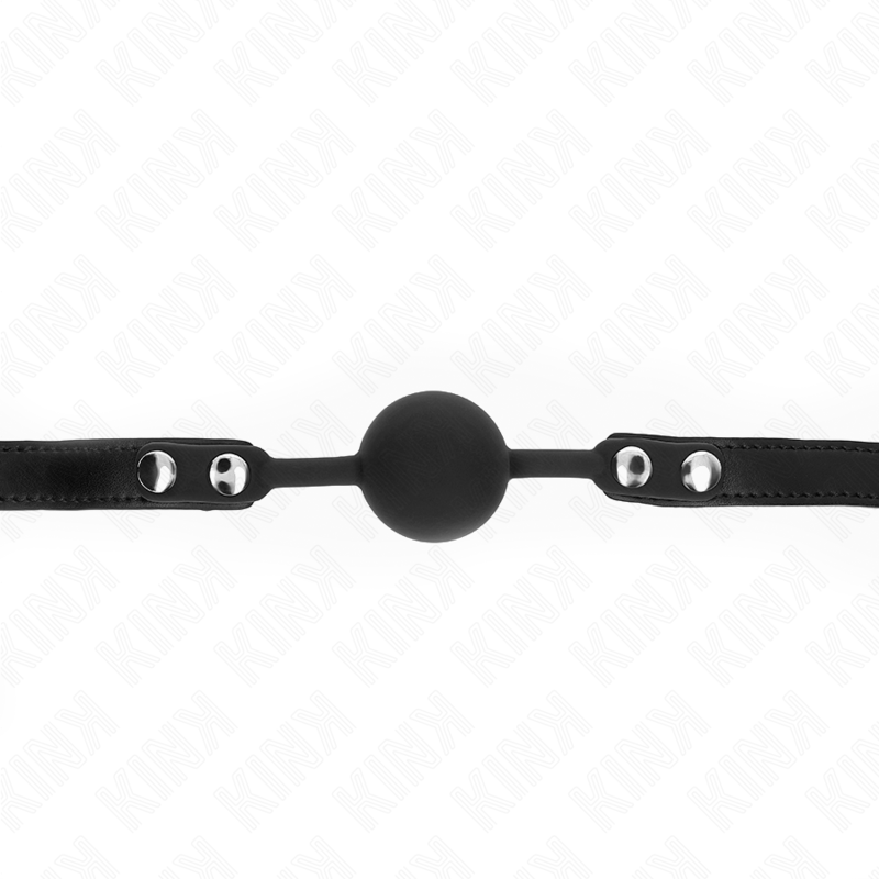 KINK - MODEL 1 SILICONE BALL 4 CM GAG WITH LOCK 60 x 2 CM - Image 2