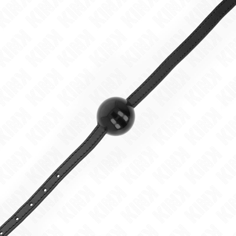 KINK - MORDAZA DE BOLA 4 CM SÓLIDA SIMPLE NEGRO 65 x 1.5 CM - Imagen 2
