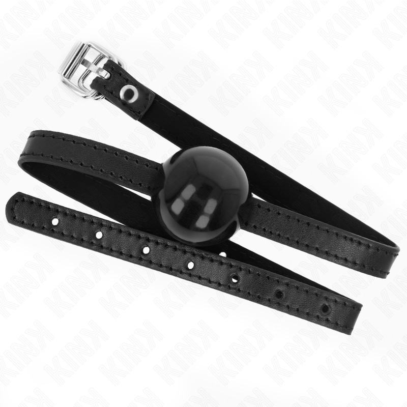 KINK - MORDAZA DE BOLA 4 CM SÓLIDA SIMPLE NEGRO 65 x 1.5 CM - Imagen 3