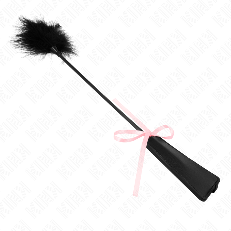 KINK - PIUME TICKLE CON FIOCCO NASTRO ROSA 49 CM - immagine 3