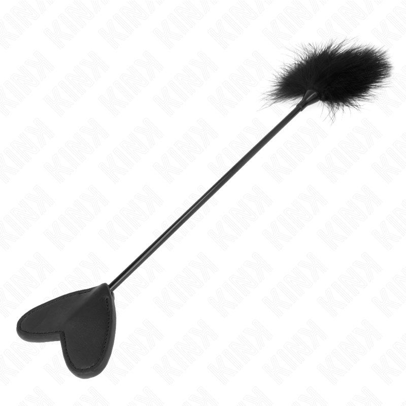 KINK - PLUMAS PARA COSQUILLAS CON PALETA DE CORAZÓN 31 CM - Imagen 2