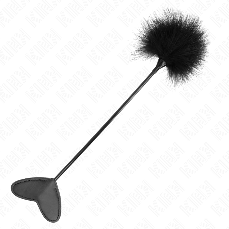 KINK - PLUMAS PARA COSQUILLAS CON PALETA DE CORAZÓN 31 CM - Imagen 3