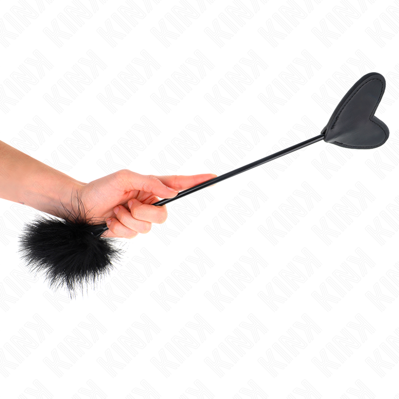 KINK - PLUMAS PARA COSQUILLAS CON PALETA DE CORAZÓN 31 CM - Imagen 5