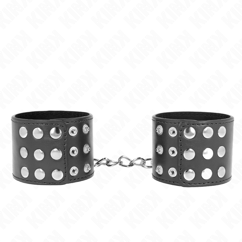 KINK - MUÑEQUERAS CON CIERRE A PRESIÓN AJUSTABLE NEGRO 19-24 CM X 5.5 CM - Imagen 4