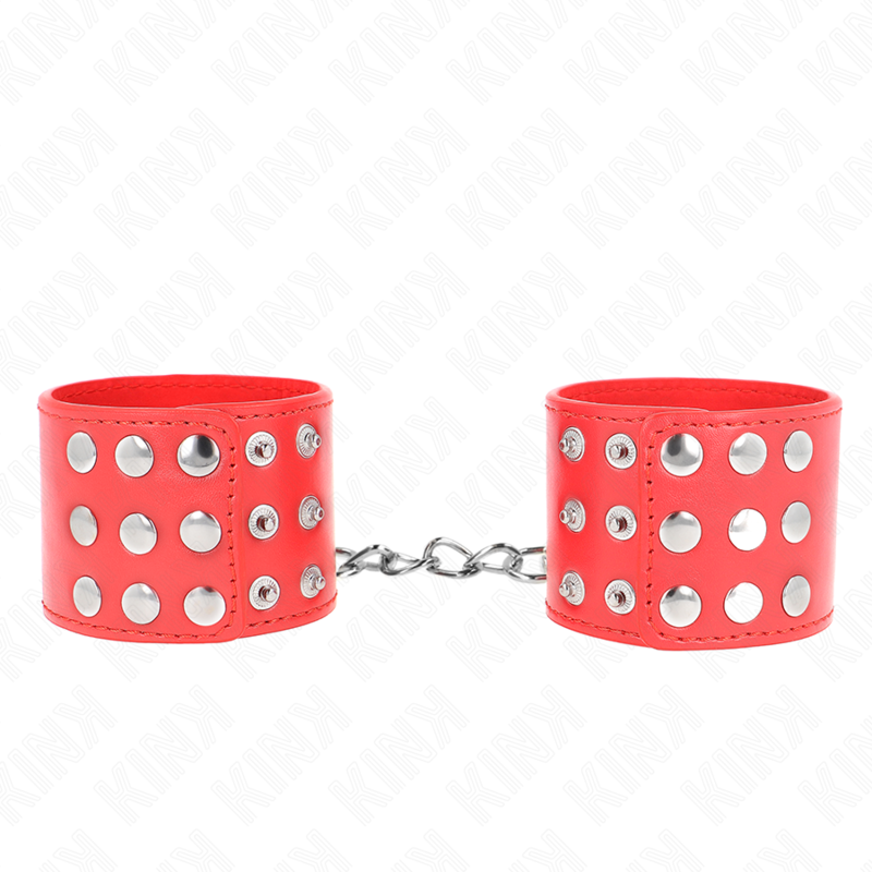 KINK - APPUI-POIGNETS AVEC BOUTON-PRESSION ROUGE RÉGLABLE 19-24 CM X 5,5 CM – Image 2