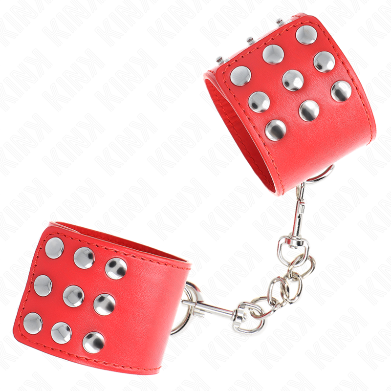 KINK - APPUI-POIGNETS AVEC BOUTON-PRESSION ROUGE RÉGLABLE 19-24 CM X 5,5 CM – Image 3