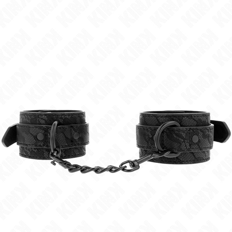 KINK - PUNHOS COBERTOS DE RENDA ESCURA AJUSTÁVEIS PRETO 19-26 CM - Image 2