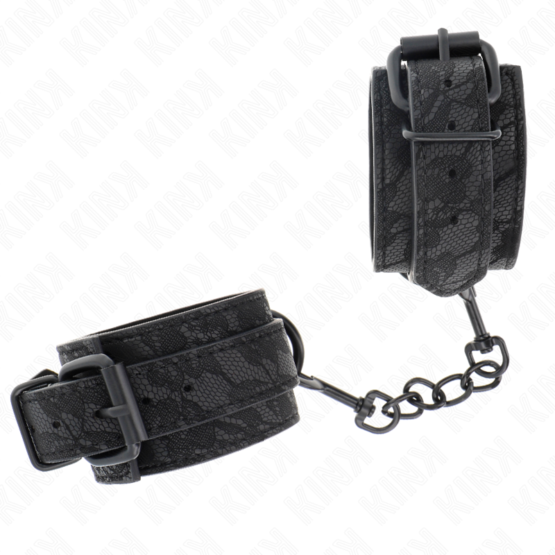 KINK - PUNHOS COBERTOS DE RENDA ESCURA AJUSTÁVEIS PRETO 19-26 CM - Image 3