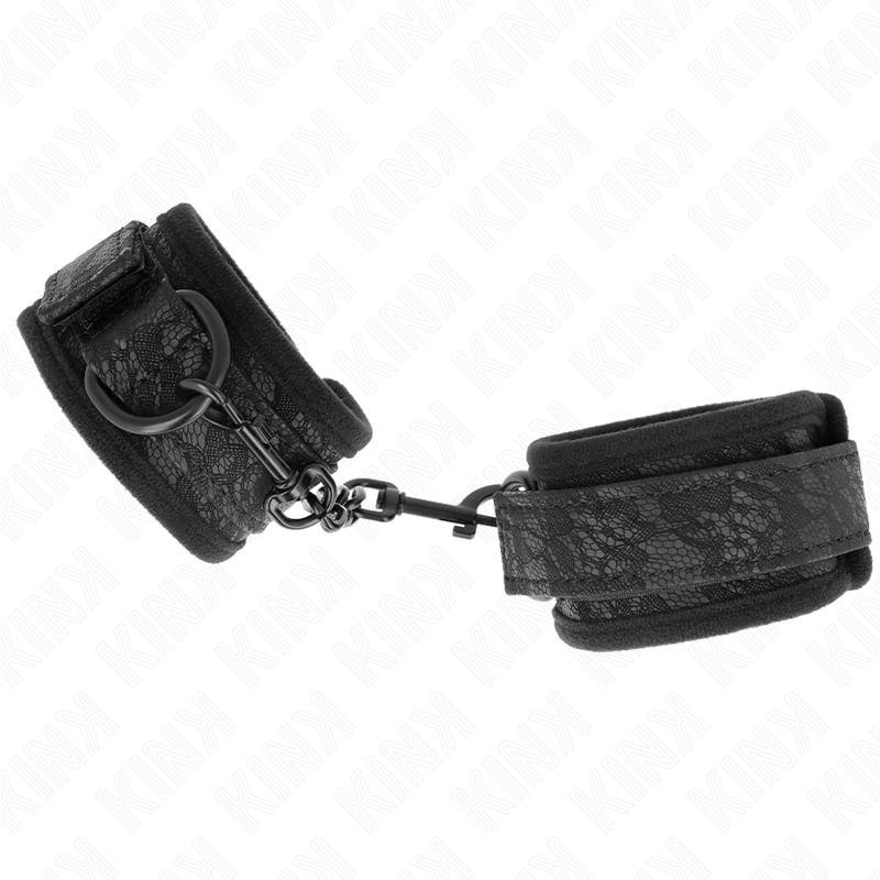 KINK - PUNHOS COBERTOS DE RENDA ESCURA NEOPRENE AJUSTÁVEL PRETO 20-29 CM X 5 CM - Image 4
