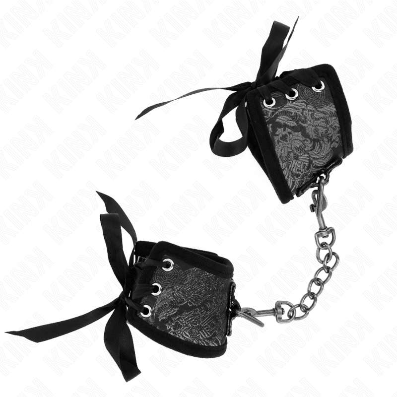 KINK - RESISTENZA DA POLSO SCANDALO DETTAGLI IN PIZZO NERO 24,5 CM X 6,5 CM - immagine 3