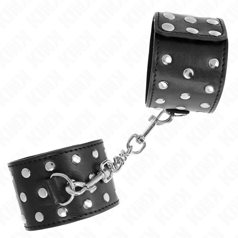 KINK - RETENUES-POIGNETS PUNK RÉGLABLES 19-24 CM X 5,5 CM – Image 3