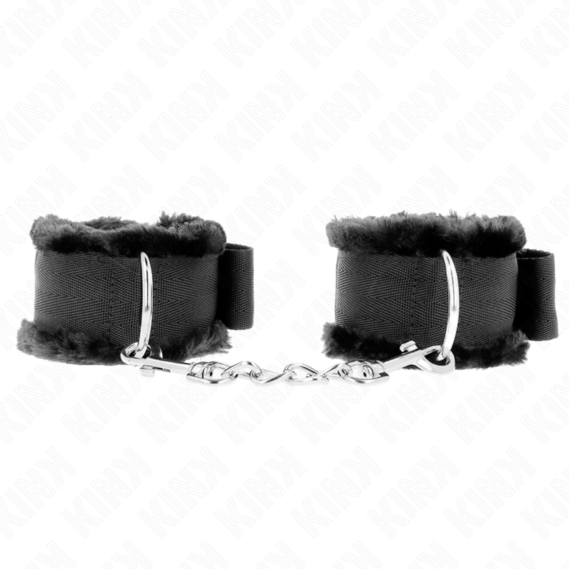 KINK - PULSO FORRO PELUDO PRETO AJUSTÁVEL 17-31 CM X 7 CM - Image 2