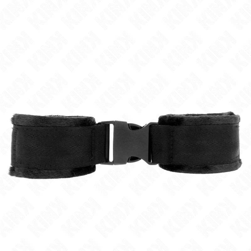 KINK - MUÑEQUERAS NYLON NEGRO MODELO 1 AJUSTABLE 25-35 CM X 6 CM - Imagen 2