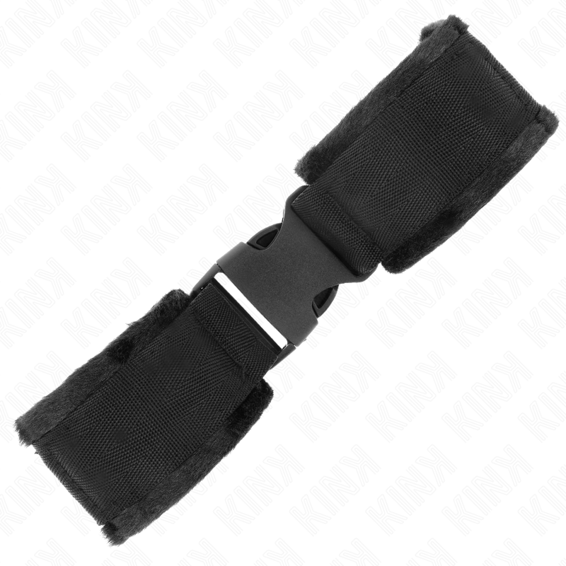KINK - MUÑEQUERAS NYLON NEGRO MODELO 1 AJUSTABLE 25-35 CM X 6 CM - Imagen 3