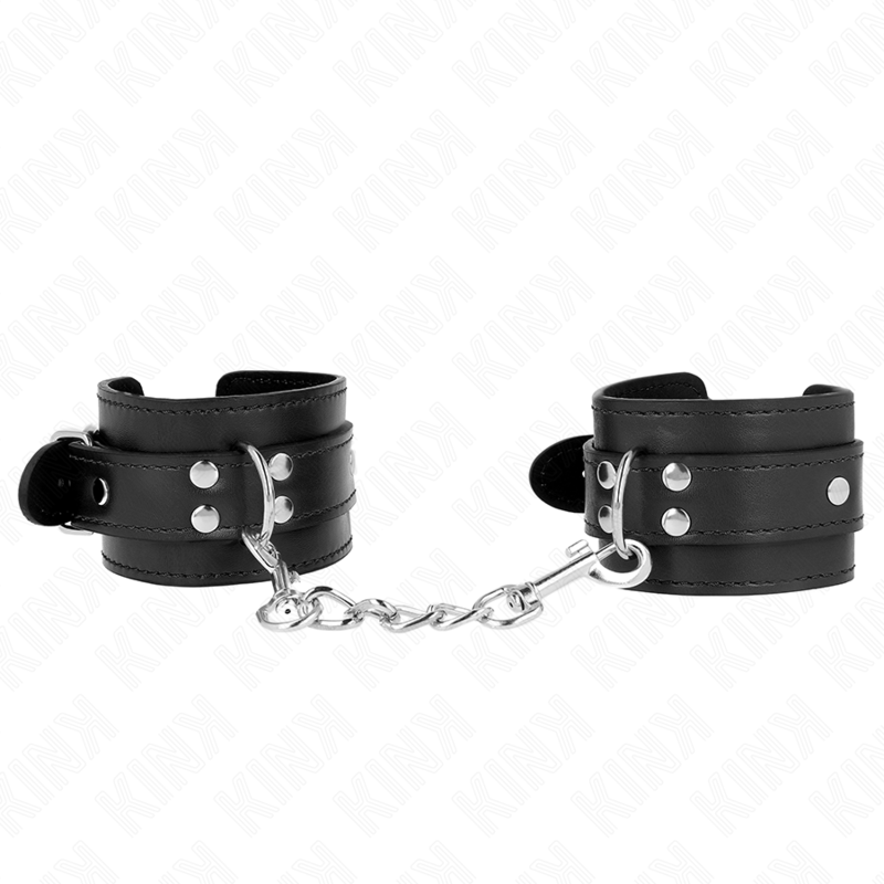 KINK - MUÑEQUERAS SENCILLAS NEGRO AJUSTABLE 20-23 CM X 5.5 CM - Imagen 2