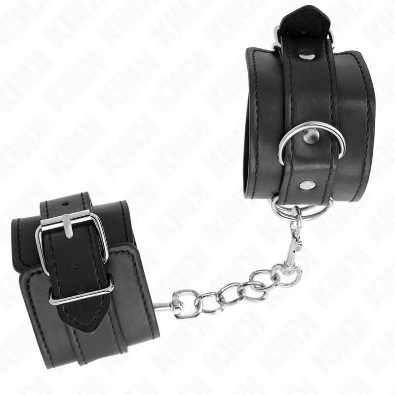 KINK - MUÑEQUERAS SENCILLAS NEGRO AJUSTABLE 20-23 CM X 5.5 CM - Imagen 3