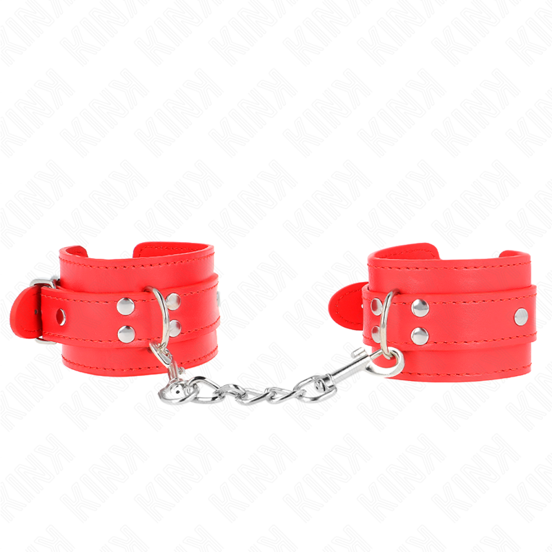 KINK - MUÑEQUERAS SENCILLAS ROJO AJUSTABLE 20-23 CM X 5.5 CM - Imagen 2