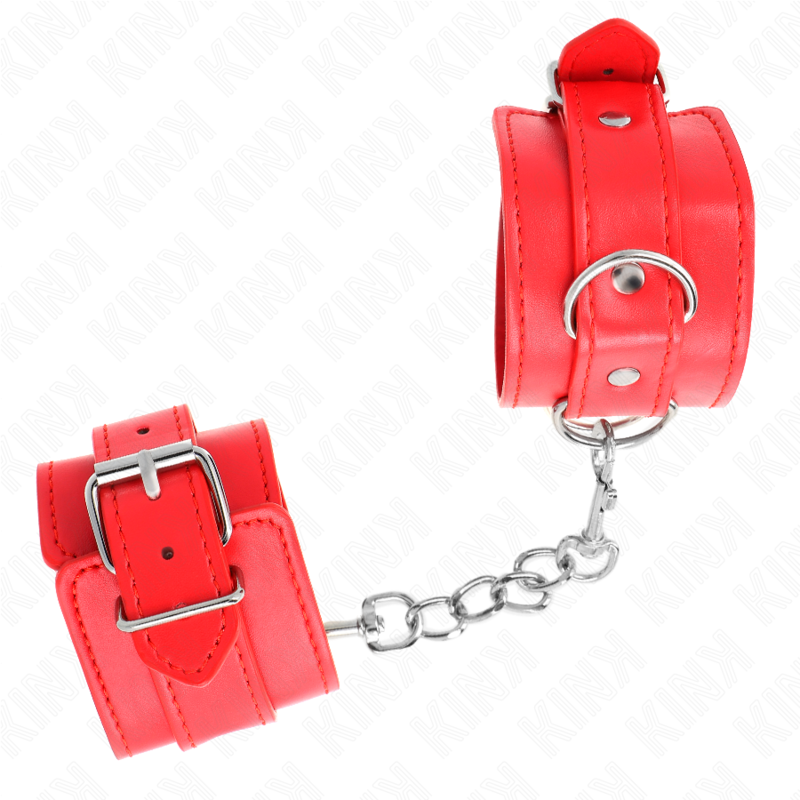 KINK - MUÑEQUERAS SENCILLAS ROJO AJUSTABLE 20-23 CM X 5.5 CM - Imagen 3