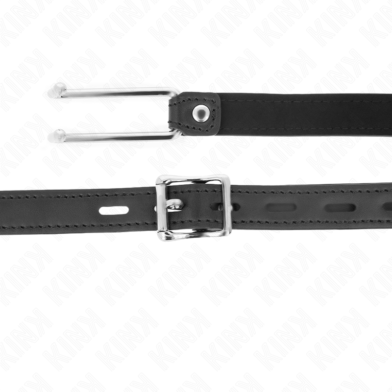 KINK - MORDAÇA DE GANCHO DE METAL 11,5 CM COM ALÇA DE COURO AJUSTÁVEL 39-58 CM X 2 CM - Image 4