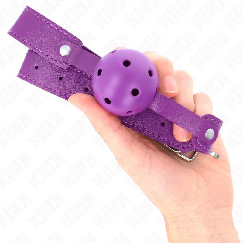 KINK - BOLA RESPIRÁVEL ROXA 4,5 CMGAG 65 x 2,5 CM - Image 4