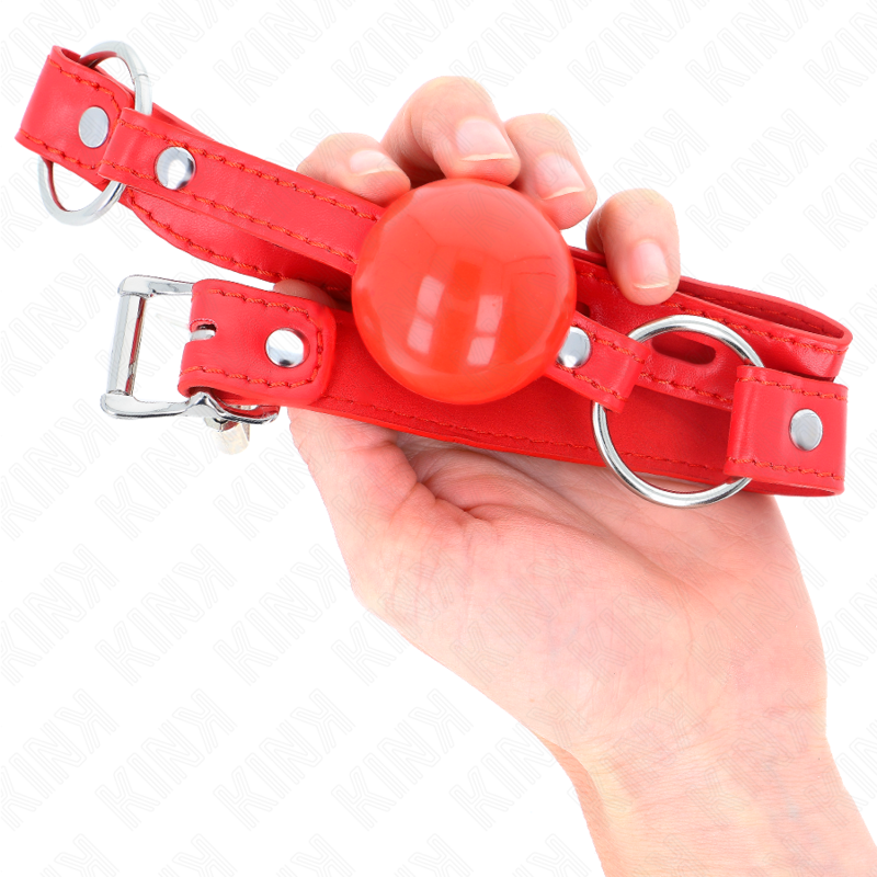 KINK - BÂILLON TPE BALLE 4 CM AVEC ROJO LOCK 60 x 2 CM – Image 4