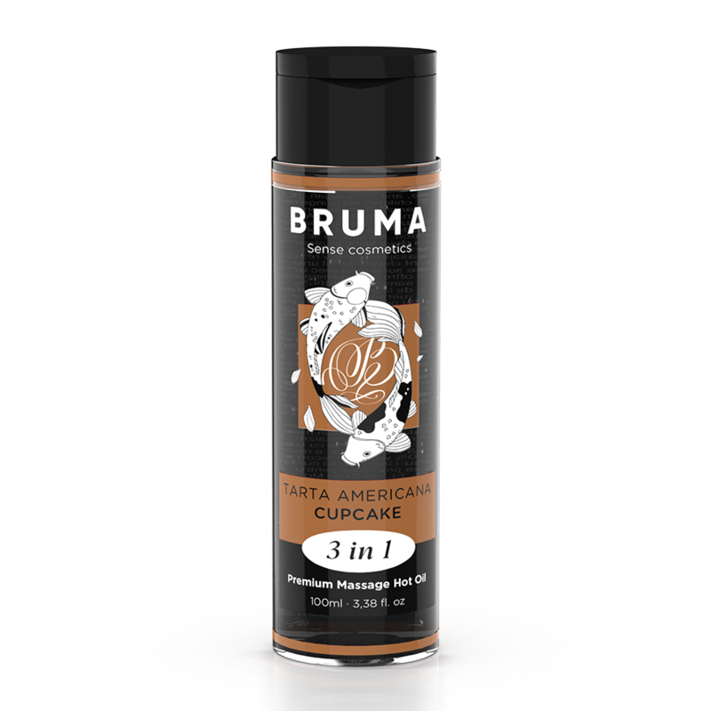 BRUMA - HUILE DE MASSAGE PREMIUM EFFET CHALEUR SAVEUR CUPCAKE 3 EN 1 - 100 ML – Image 2