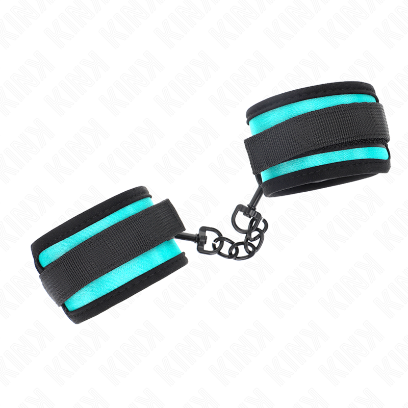 KINK - MUÑEQUERAS NEGRO-AZUL AJUSTABLE 18-32 CM X 5 CM - Imagen 3