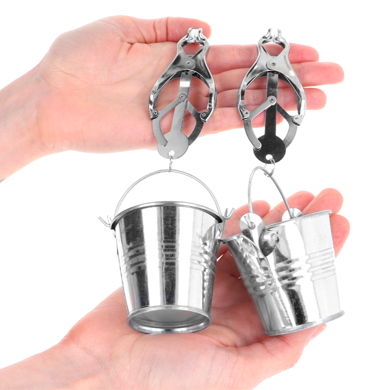 KINK - PINZE PER CAPEZZOLI TRIFOGLIO GIAPPONESE CON SECCHIELLI ARGENTO - immagine 2